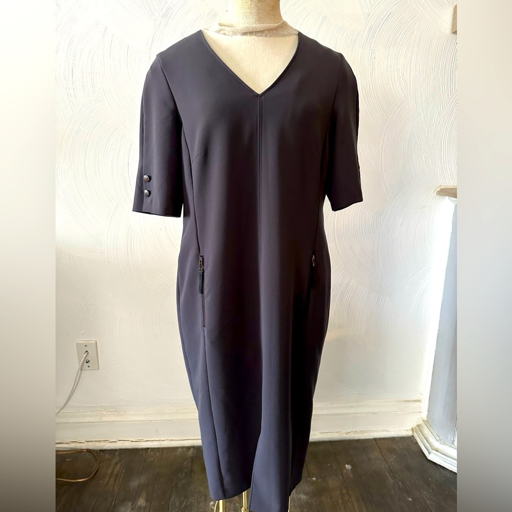 Marc Aurel // GERMAN DESIGNER // V-Neck Sheath dress Sz 42